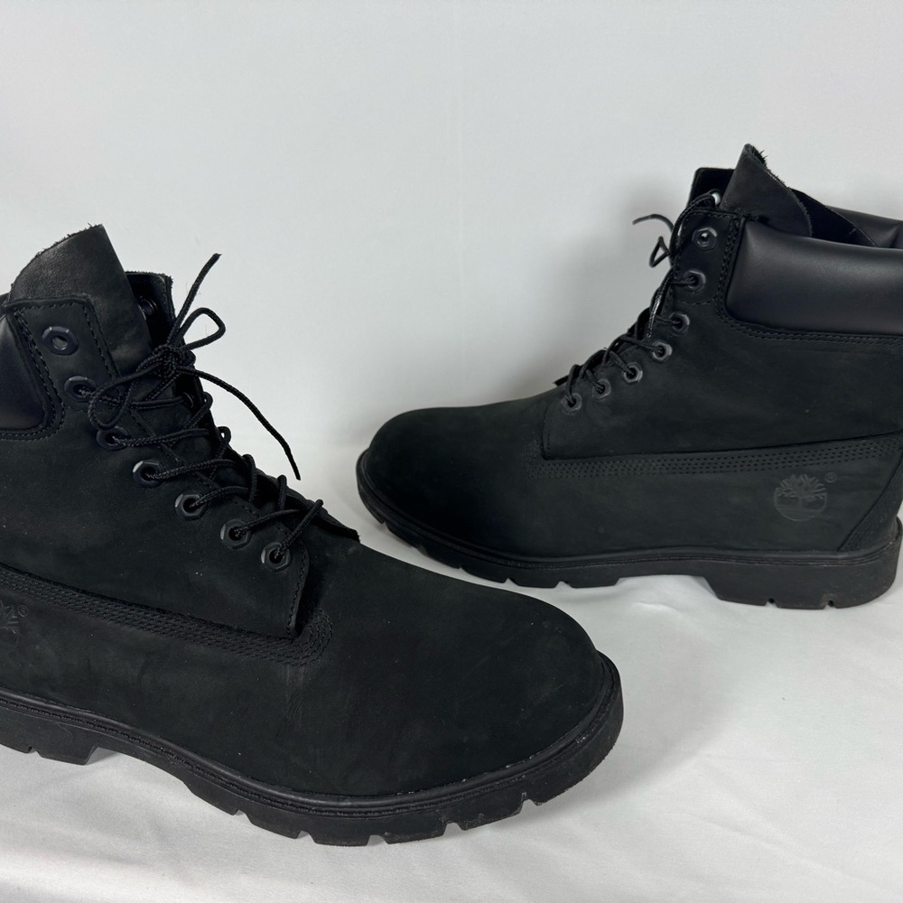Timberland Men's Premium 6” Waterproof Boots Black Size 10.5 Wide - Picture 4 of 16